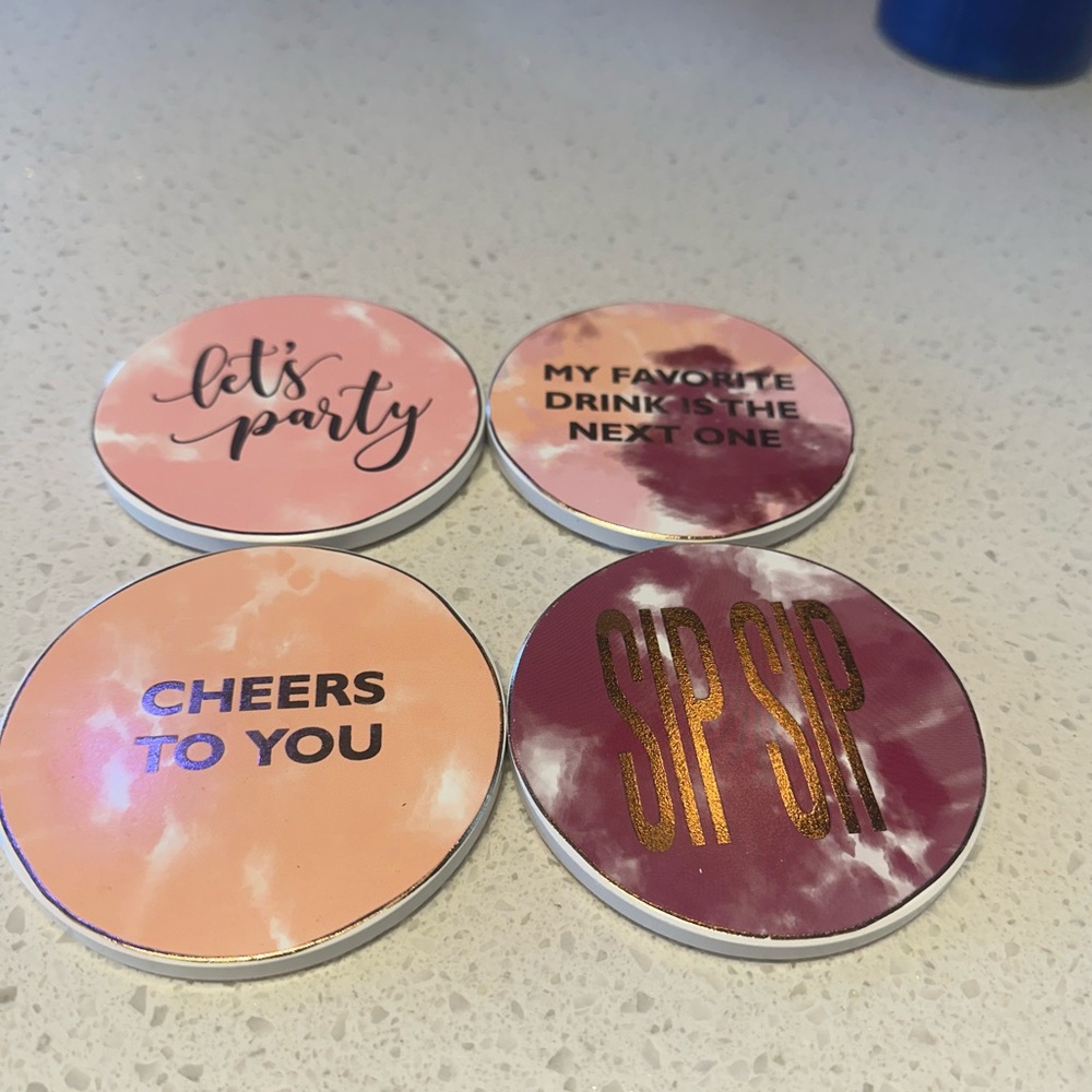 Colorful Party Coasters Set